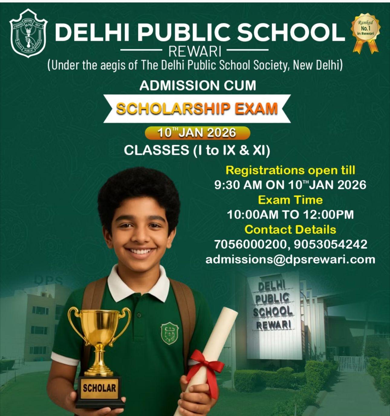 Admission cum Scholarship Exam 2026